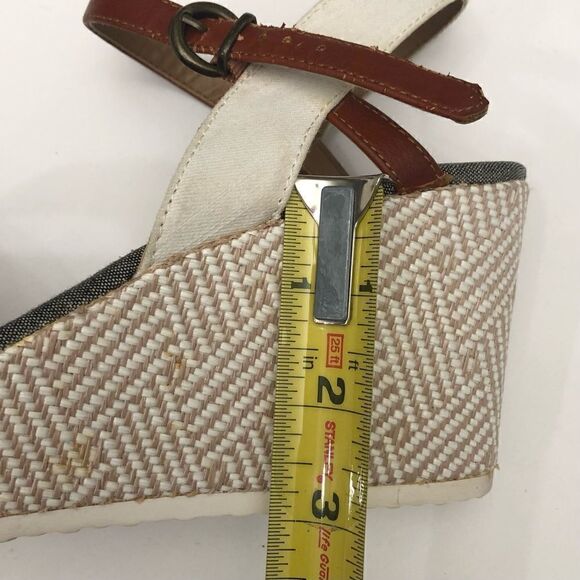 Wedge Sexy Peep Toe Platform Buckle Sandals Sz 9 - Picture 8 of 8